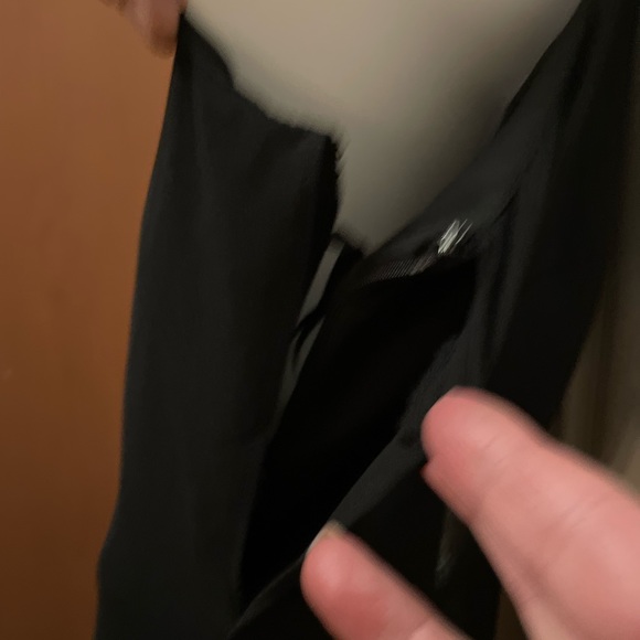 Le chateau one Shoulder black Jumpsuit with a black sheer overlay. Very Elegant - Picture 10 of 14